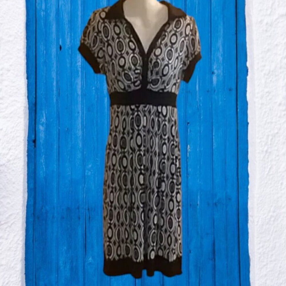 XOXO Retro Midi  Dress Geometric Print Size Medium